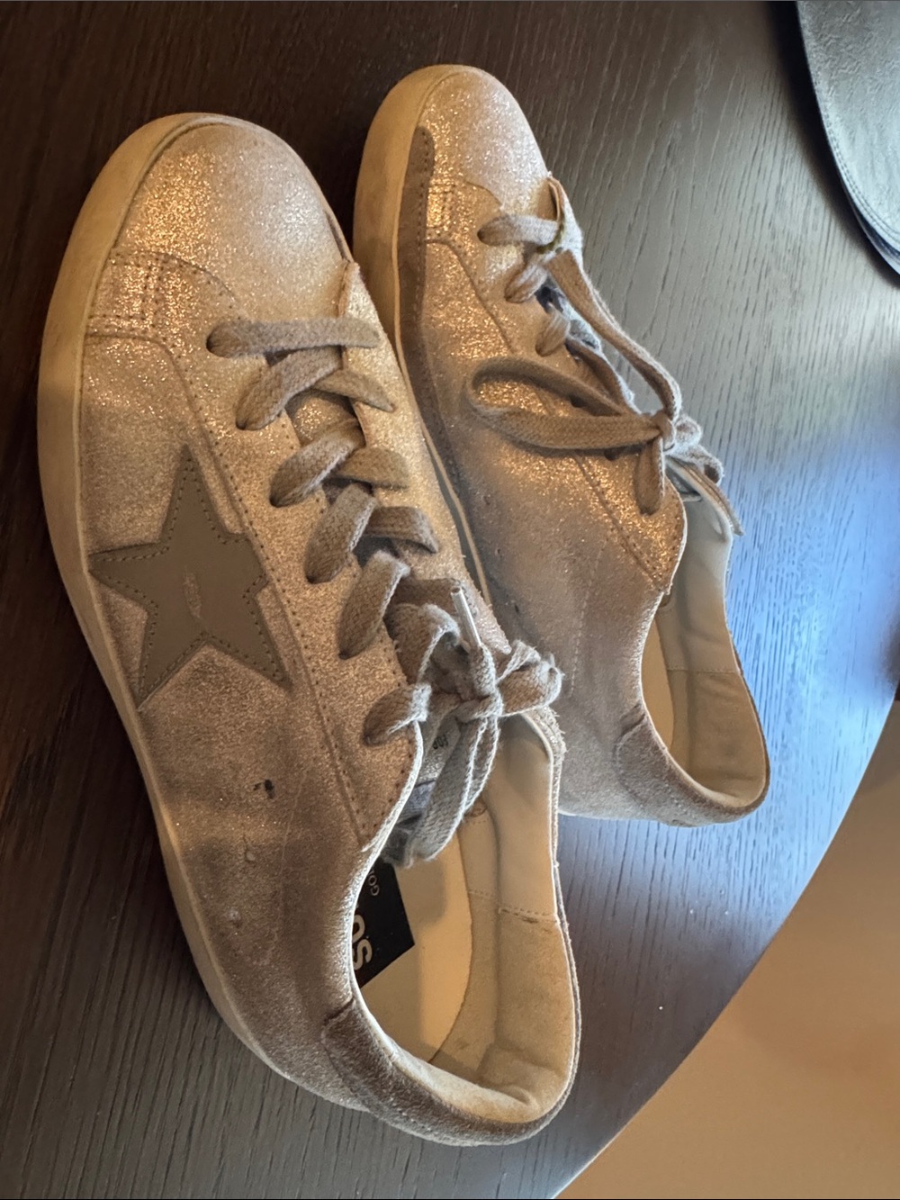 Golden Goose Glitter Star Sneakers in Silver - Picture 5 of 6